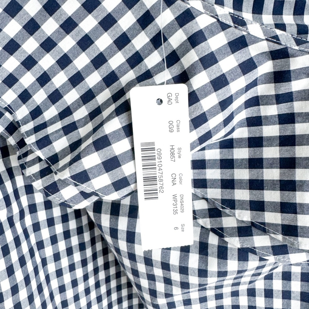J Crew Gingham One-shoulder Ruffle Blouse - Picture 4 of 4